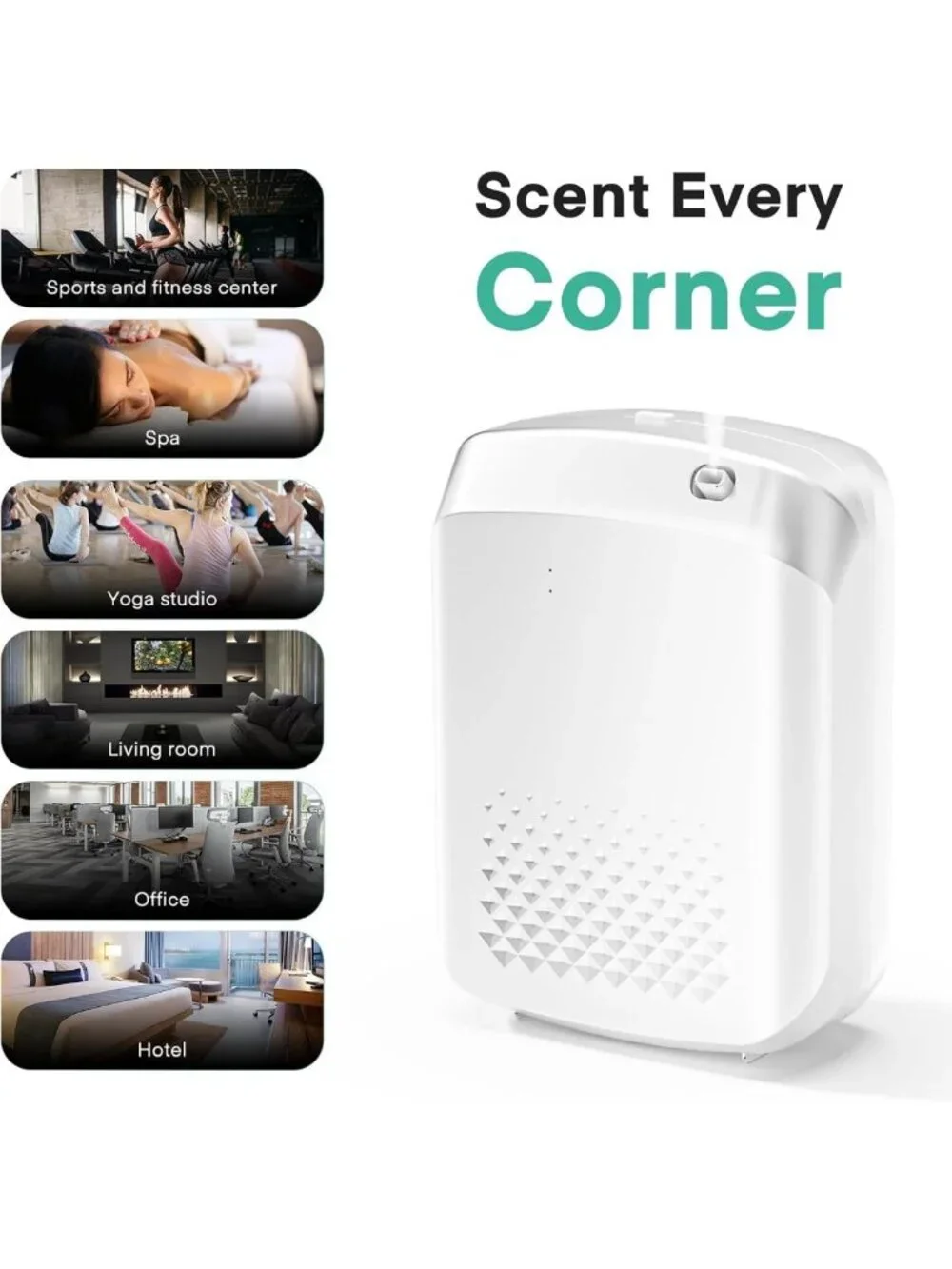 Waterless Aroma Diffuser with Smart Cold Air Tech, 400ML, 1500 Sq Ft Coverage
